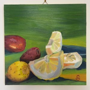 Cedar and prickly pears